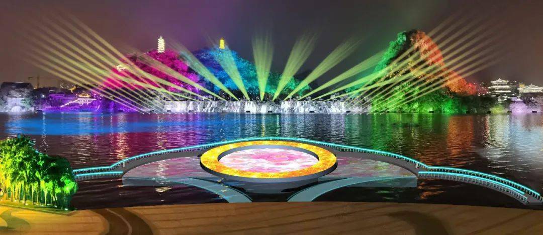 《夜话柳江》现场探秘:中国内河最大水舞台,超大水中屏幕带您领略如梦