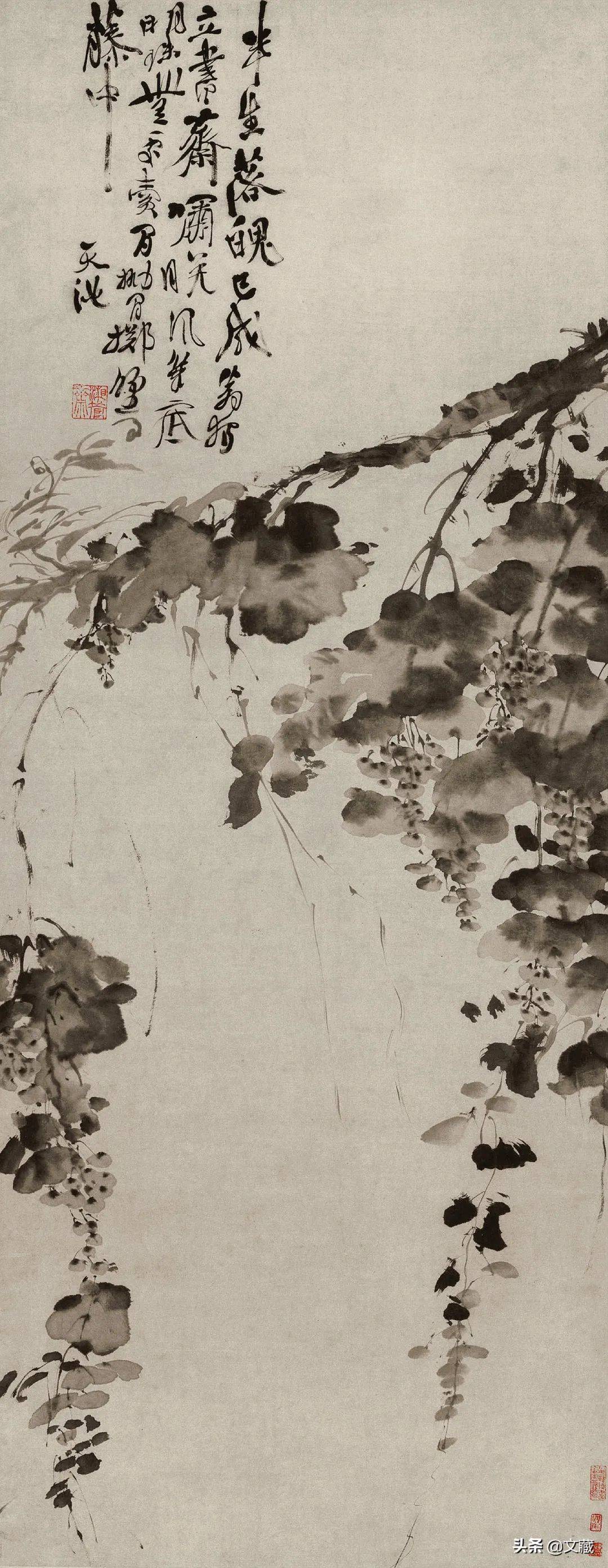 『文人画粋編　徐渭 董其昌』限定980部　気魄漲る徐渭　南宋画の董其昌　豪華大型 徐渭｜身前落魄穷困不得志的文人画家，死后却大放光彩_墨牡丹