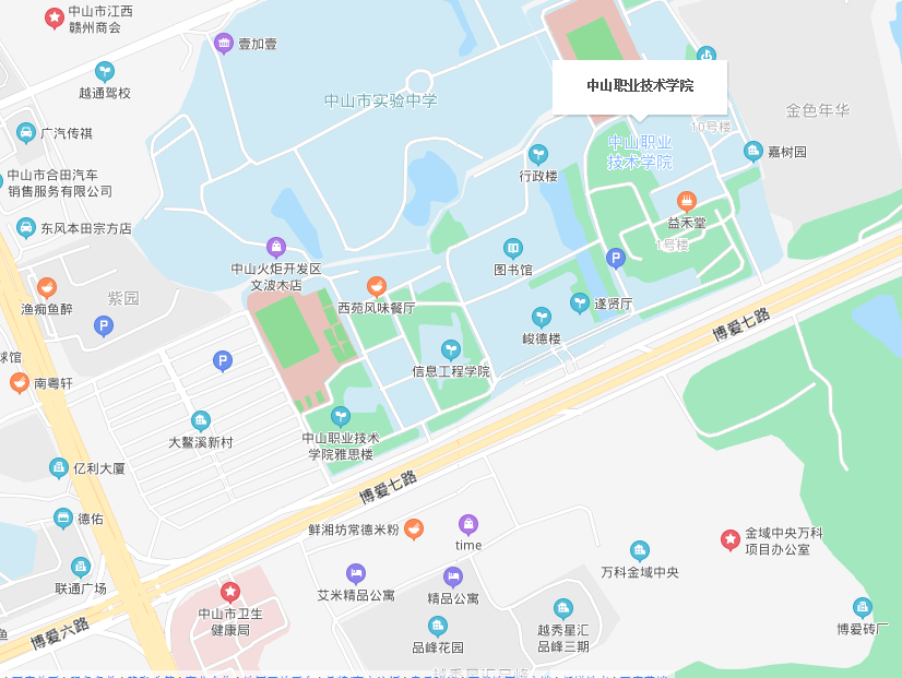 北京理工大学珠海学院附近的住宿分布示意图(360地图)1,云