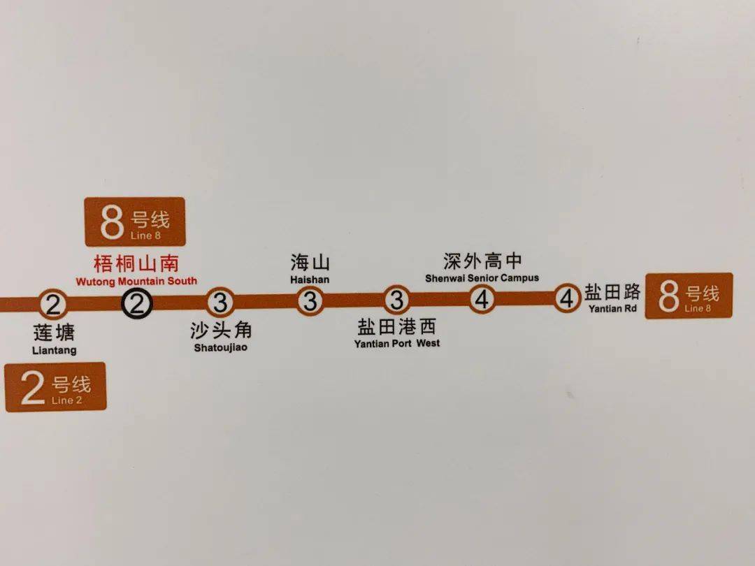 深圳八号线地铁线路图图片