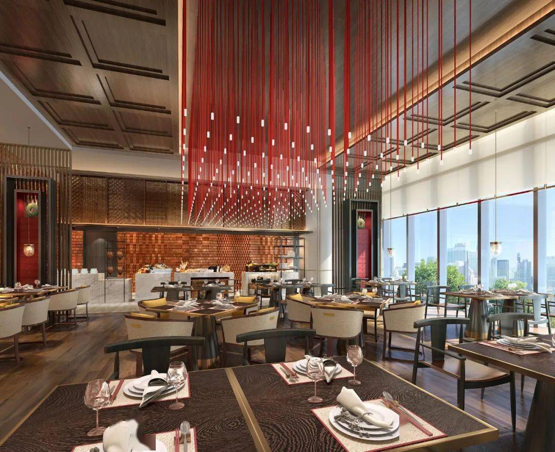 46层的彩云阁全日餐厅,提供每日丰富早餐,自助午餐及自助晚餐,早餐