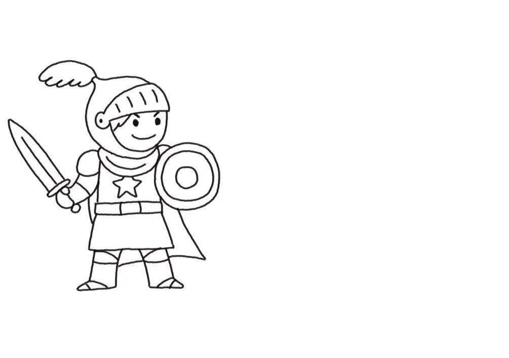 超酷的童话故事简笔画和我一起守护美丽的公主吧