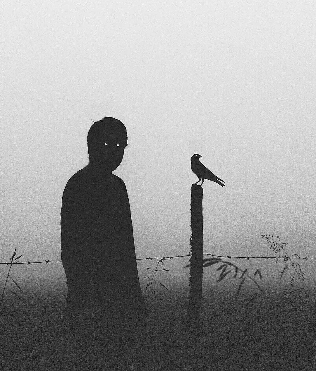 全黑白的摄影,深刻而神秘