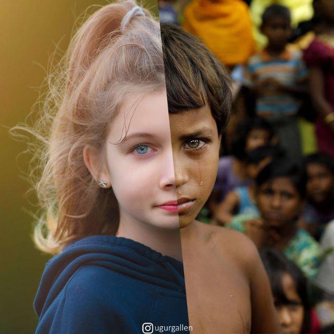 他用最简单的ps拼合震撼了72万人