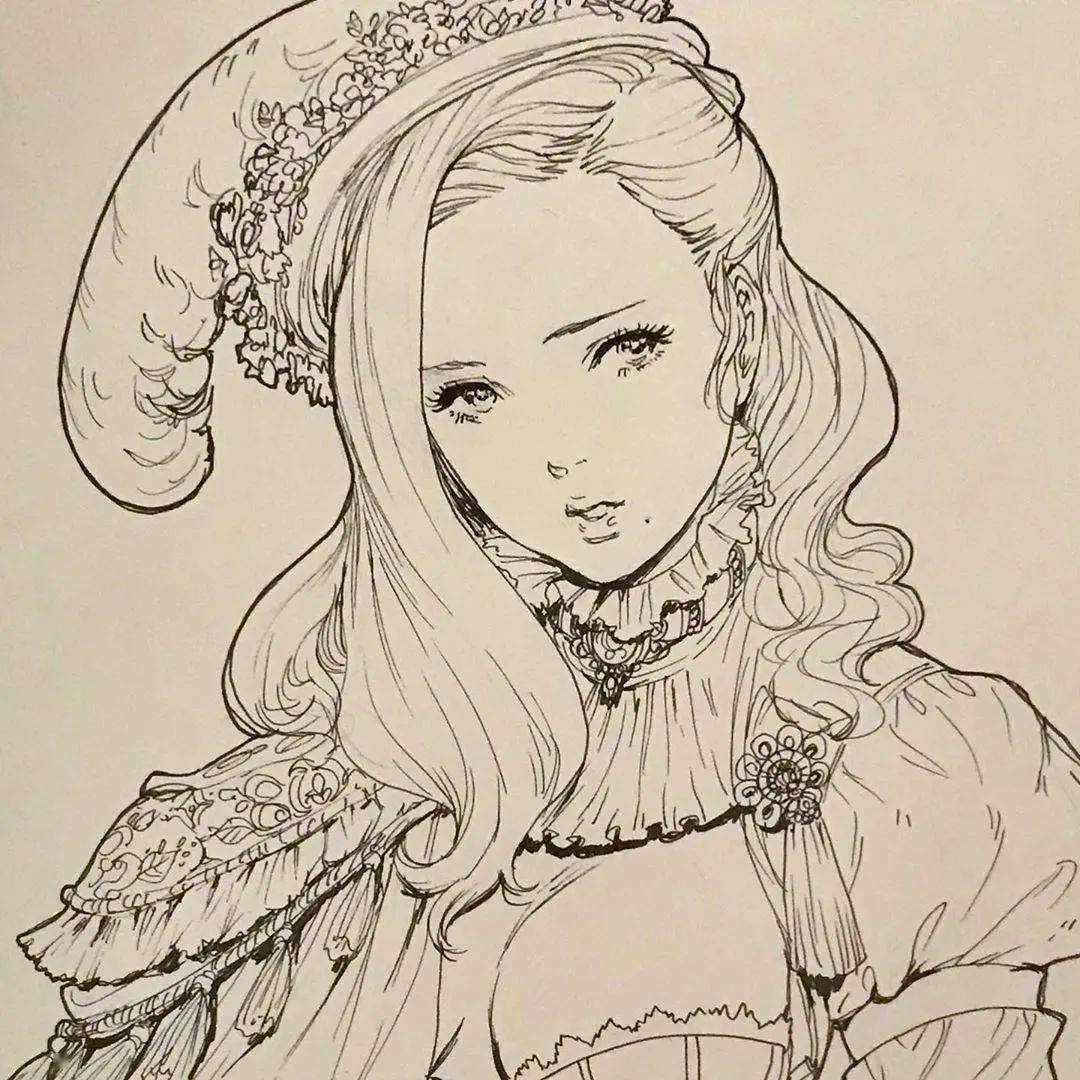 脸红心跳让宅男无法抗拒的线描少女光是看就已经热血沸腾精致