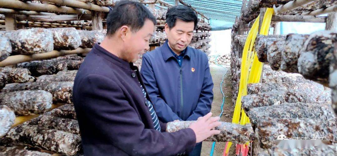 在朝陽社區王帥民,薛豐停家中,王清華詳細瞭解生產生活,產業發展,家庭