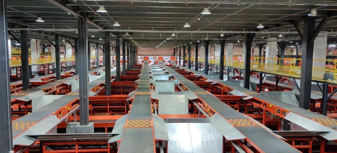 双11新设备新模式圆通华北转运中心平稳度峰