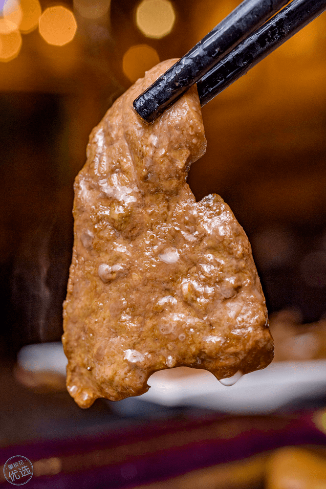 烤牛肝有着自己独特的口感