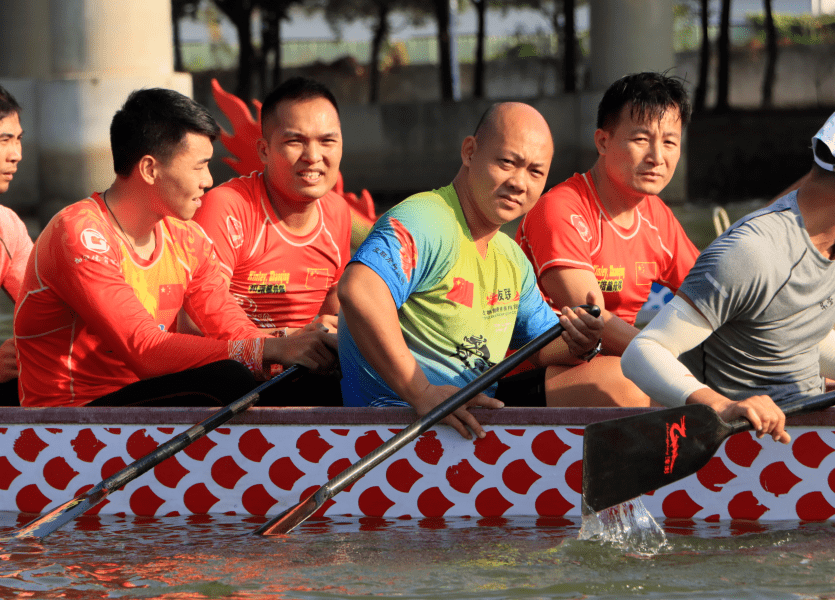东莞龙舟队在沙田举办队员选拔赛