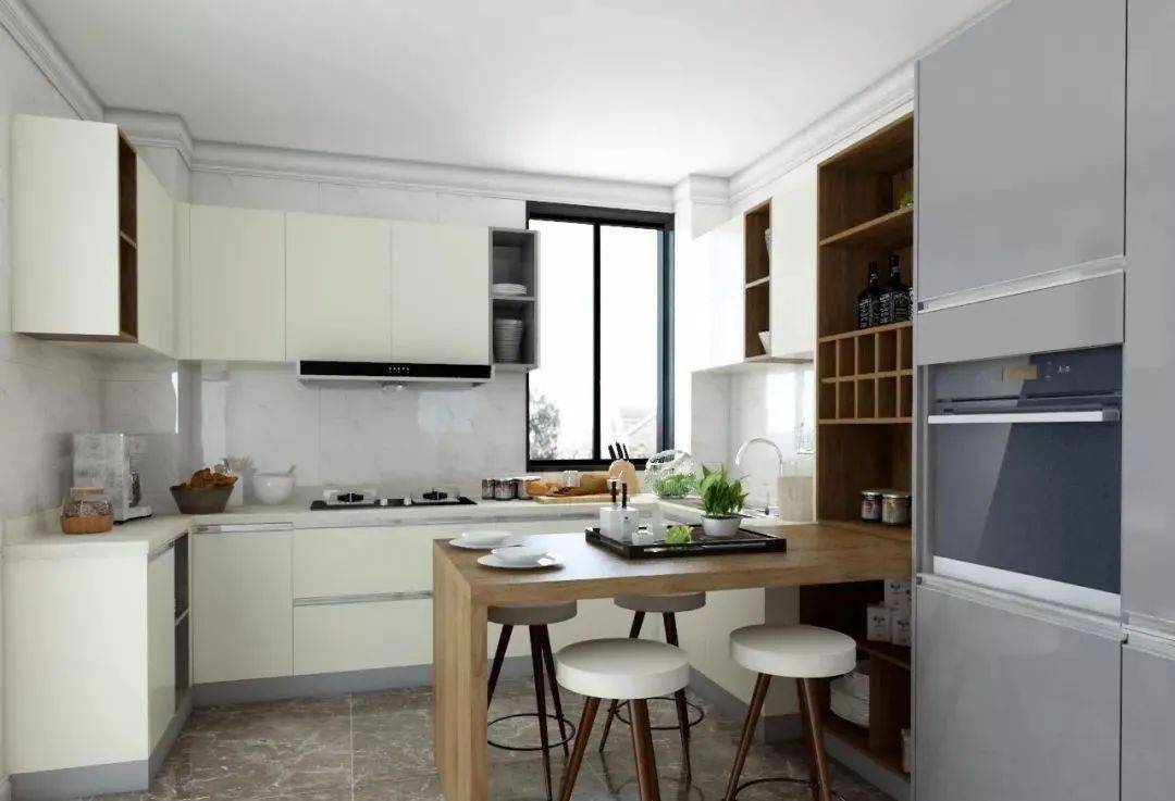 没想到还能这样设计!又美又实用的岛台厨房!