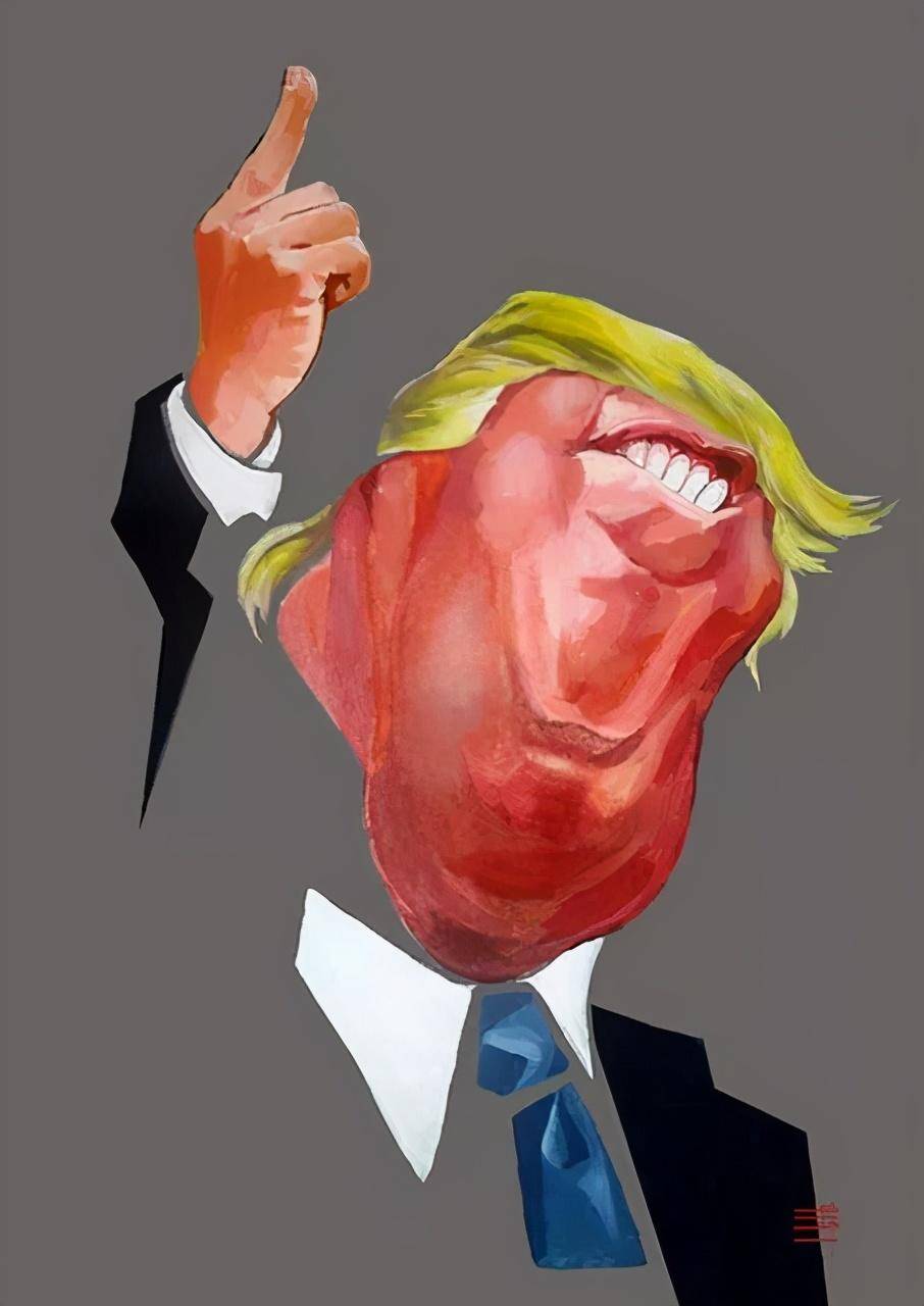 美国设计师的乐趣恶搞特朗普