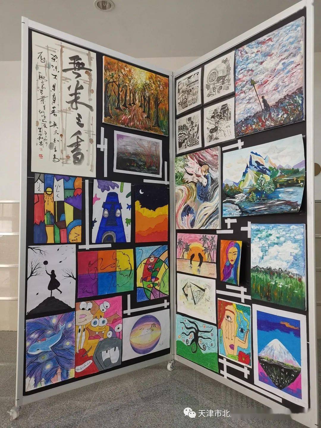 通过作品展示,体现出了学生学习技能的热情和渴望,展现了学生良好的