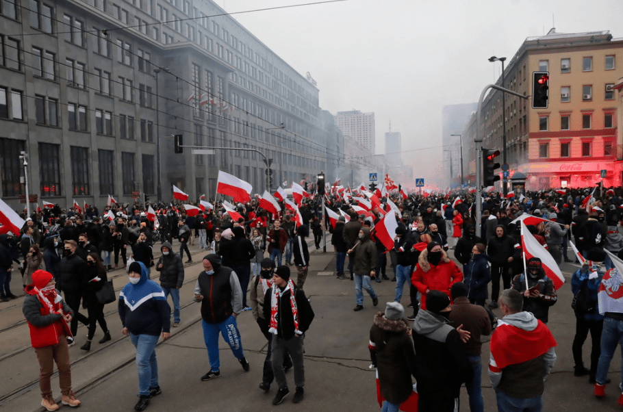 波兰独立日游行引发警民冲突未来或将影响华沙疫情