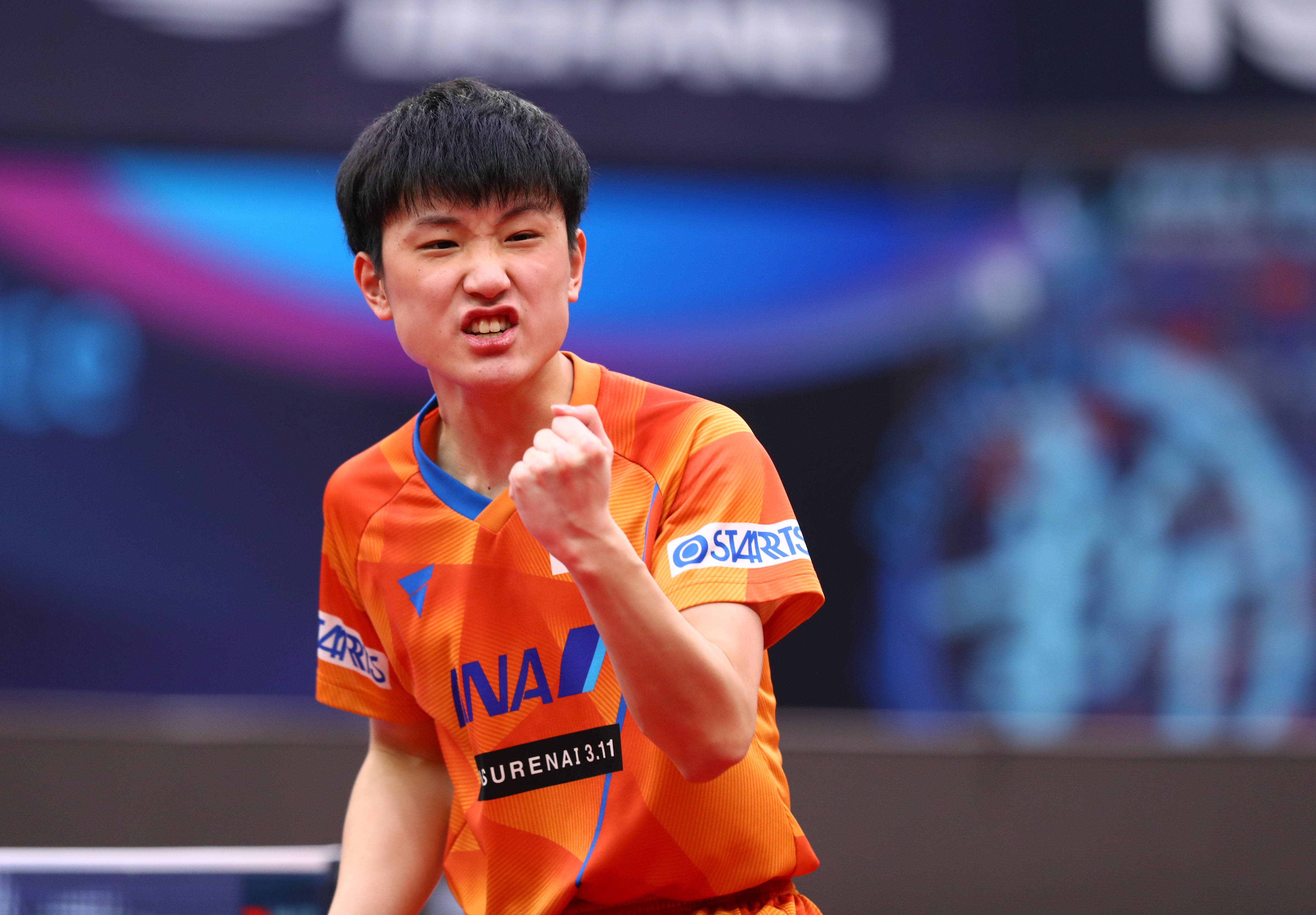 乒乓球男子世界杯日本选手张本智和获得季军