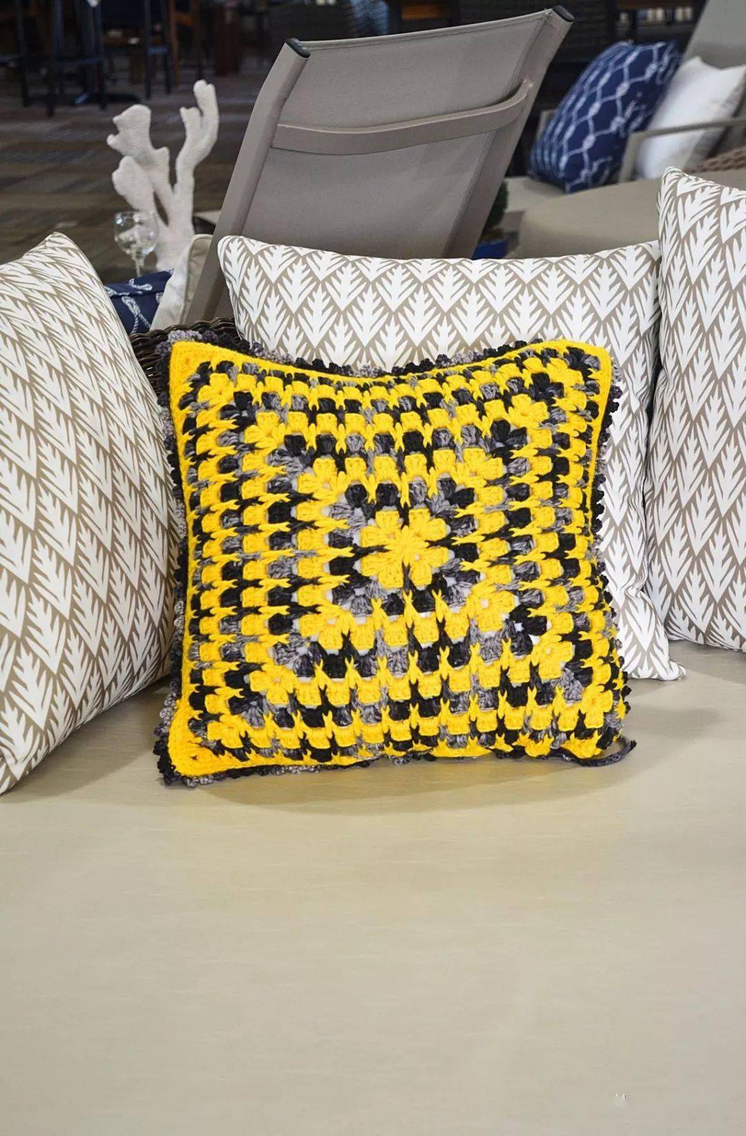 图解手编抱枕图解来收吖