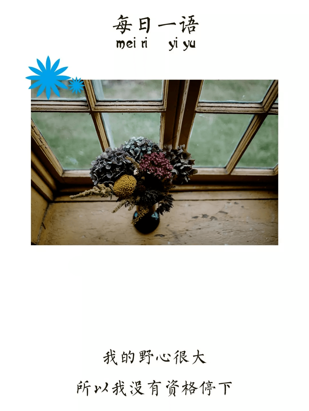 我的野心很大所以没资格停下67