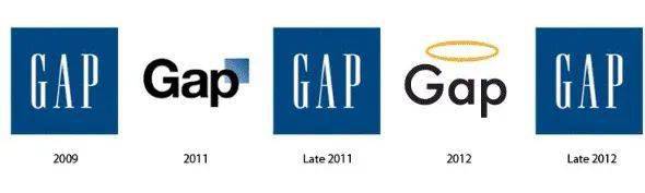 gap盖璞品牌logop历史演变今天要讲的是著名的快时尚品牌gap在2010年