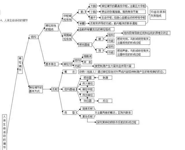 初三生物10大專題思維導圖知識點彙總