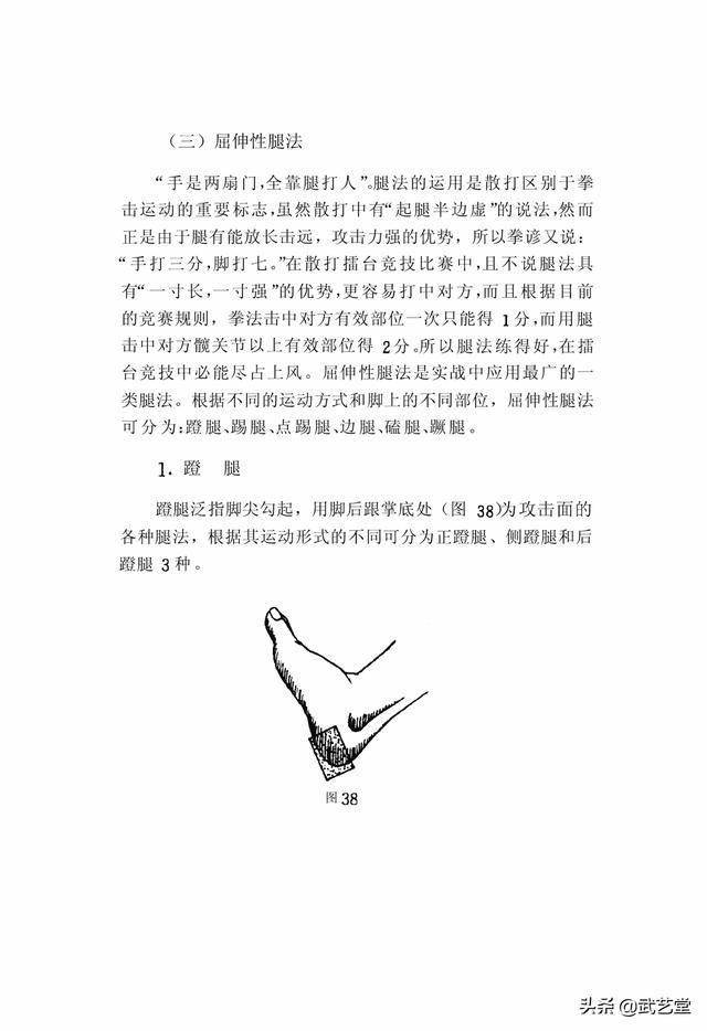 (图48)由立正姿势身体左转,右脚向左侧上一步,脚尖外摆,双(2)侧蹬腿图