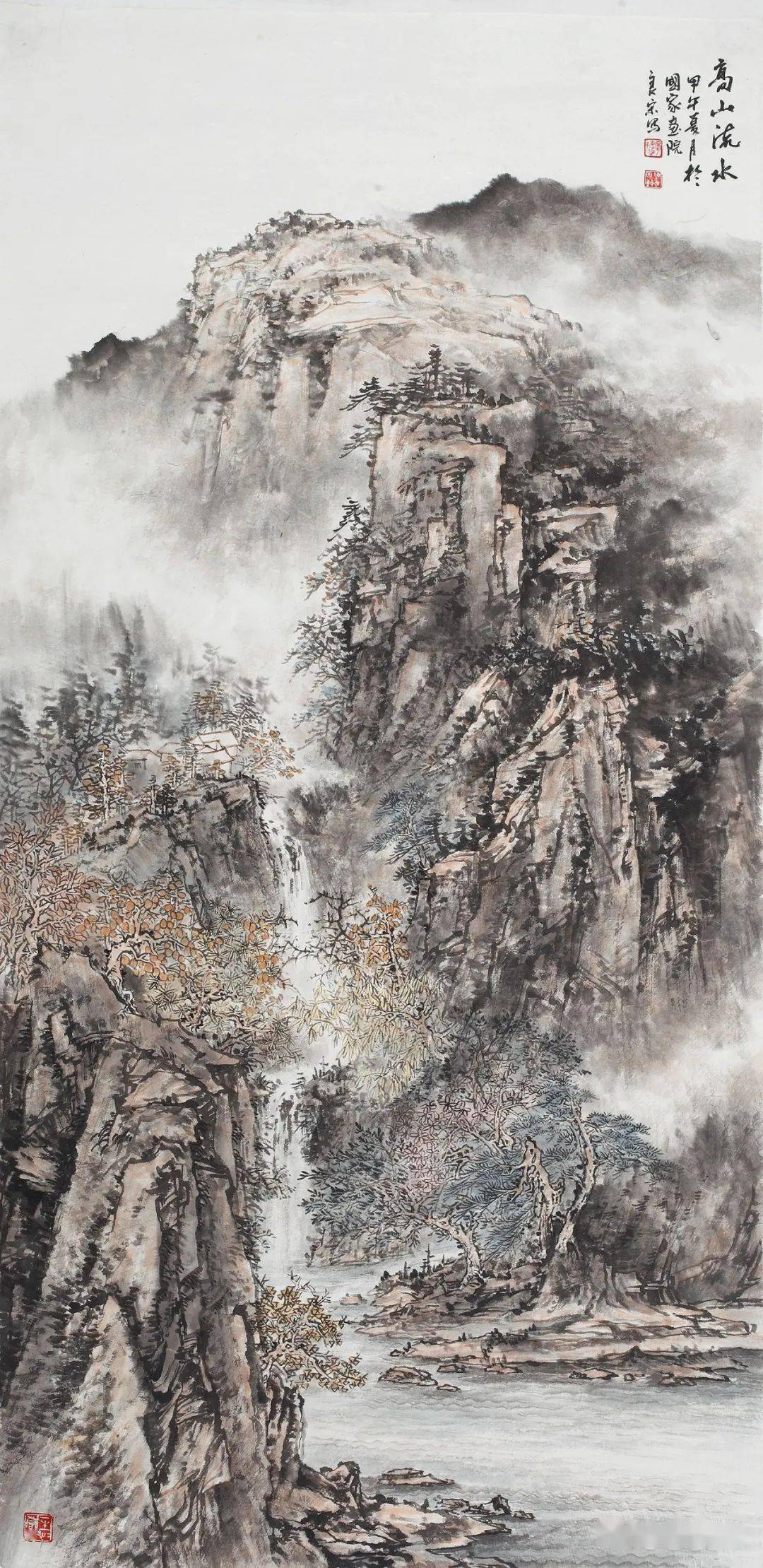 村寨大集 油画 120cm×150cm涂志远 默 水彩画 20cm×25cm×9卢卫文