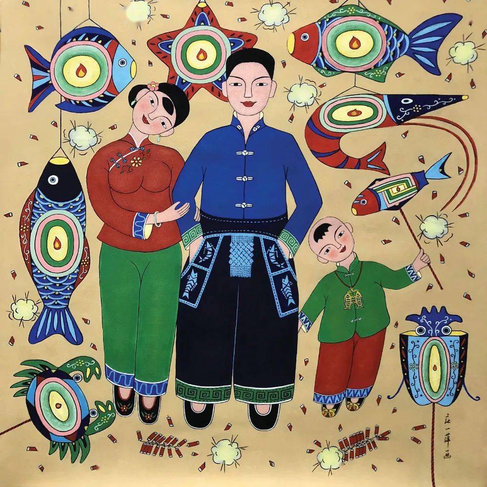 非遗庄一萍让渔民画变身走入千家万户