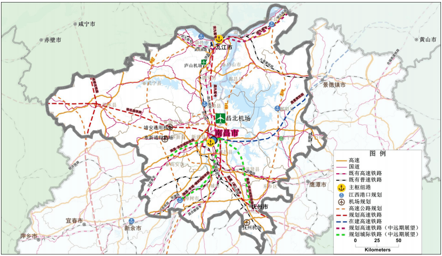 鐵路開行南昌至撫州公交化列車 ,研究 建設南昌至撫州的城際軌道交通