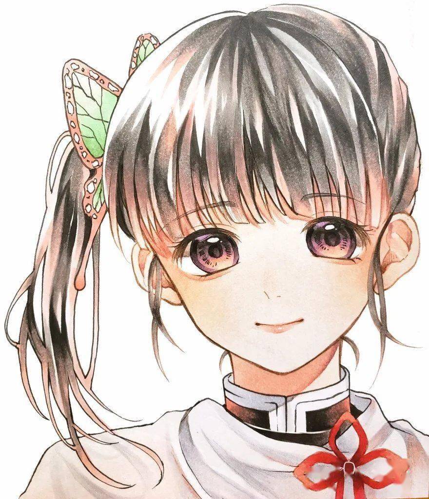 马克笔插画 | 眼睛超漂亮!漫画jk少女手绘素材 皮肤教程