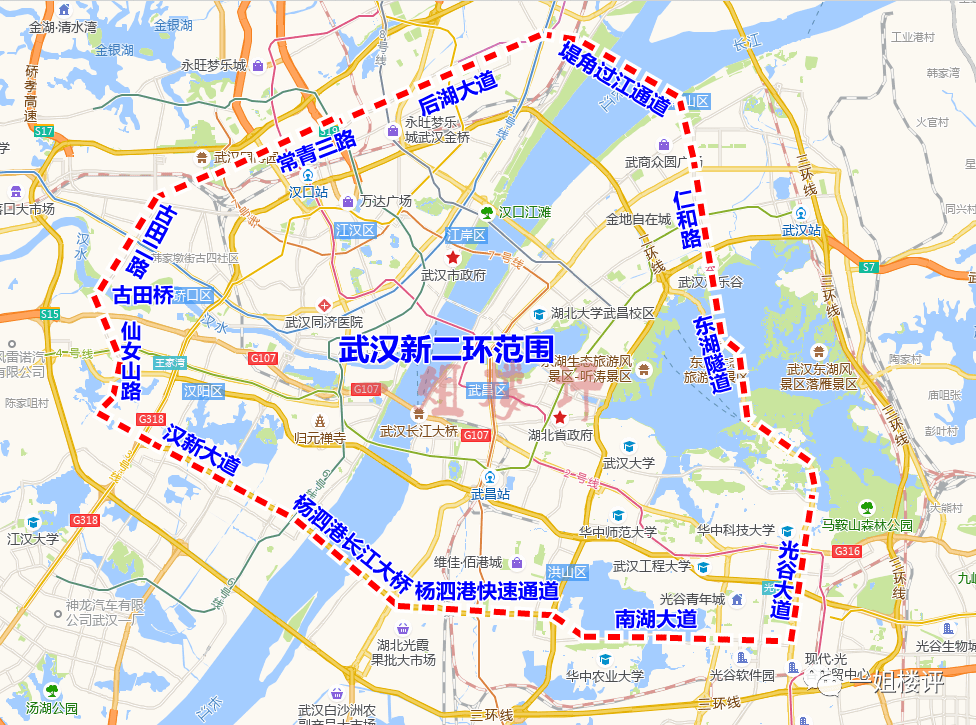 武汉2.5环规划线路图片