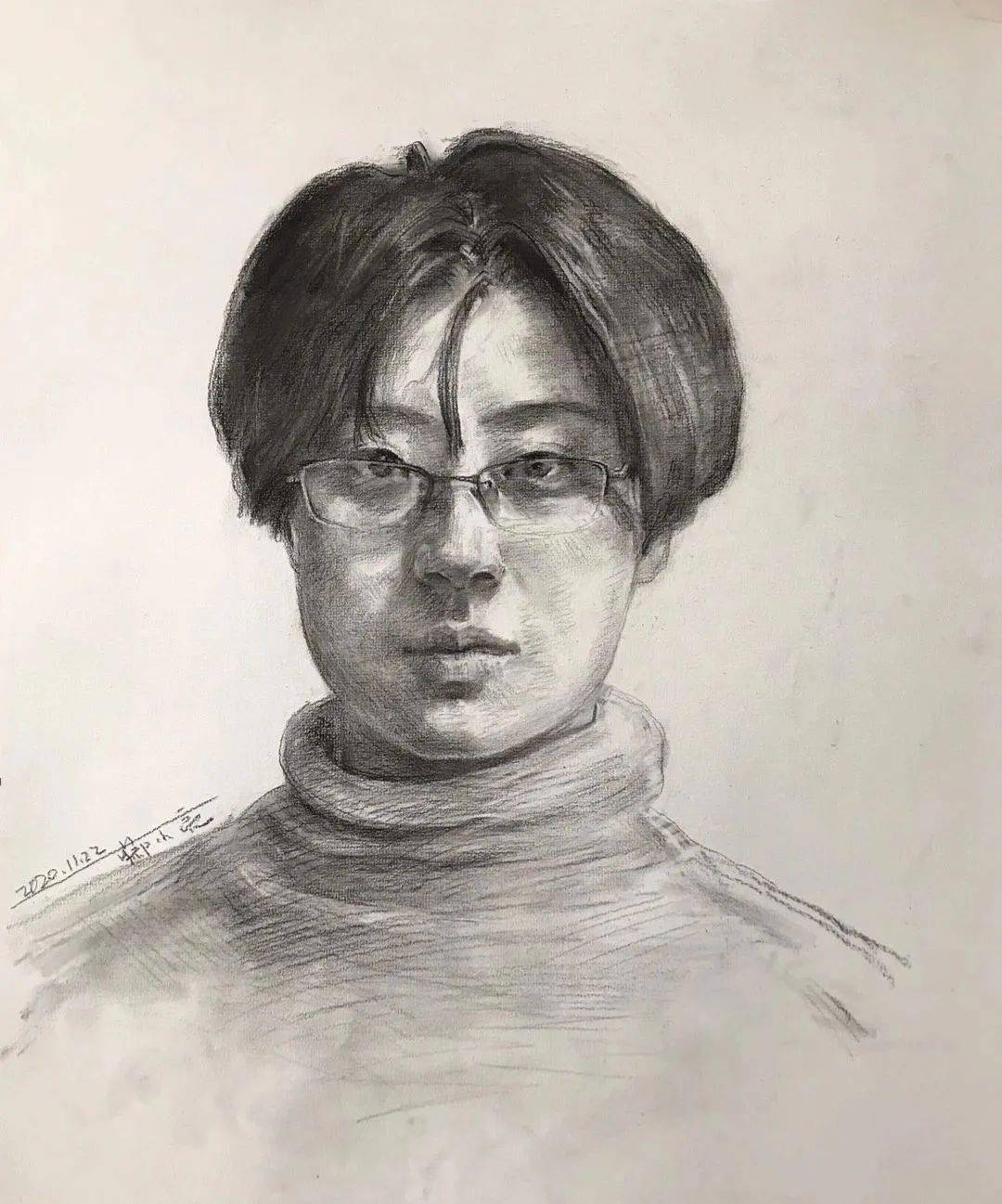 图蔡小亮中国美术学院毕业素描范画步骤3.画面整体效果差.2.