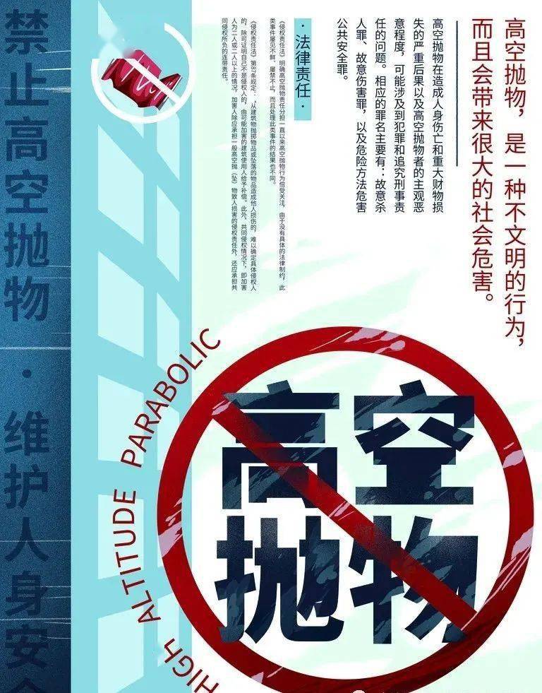 警钟长鸣禁止高空抛物从你我做起