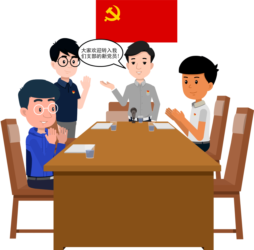 党组织卡通图片