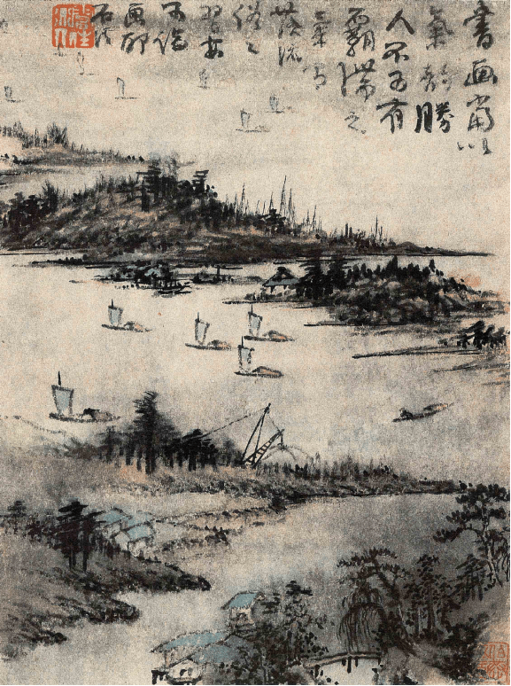 髡残18幅精品画作赏析