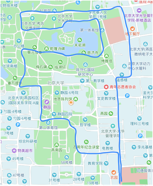 北京大学校园地图高清图片
