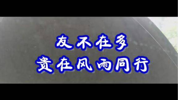 一首友不在多贵在风雨同行超级好听
