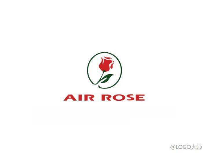 玫瑰元素logo设计欣赏!