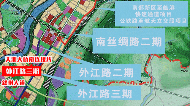 双向4车道,宜宾这条大道通车时间已基本确定!