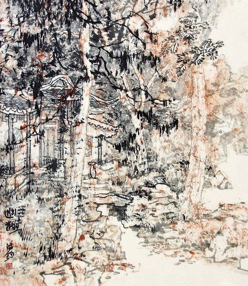 怀古寻梦山鸣谷应北京画院画家园林写生实录