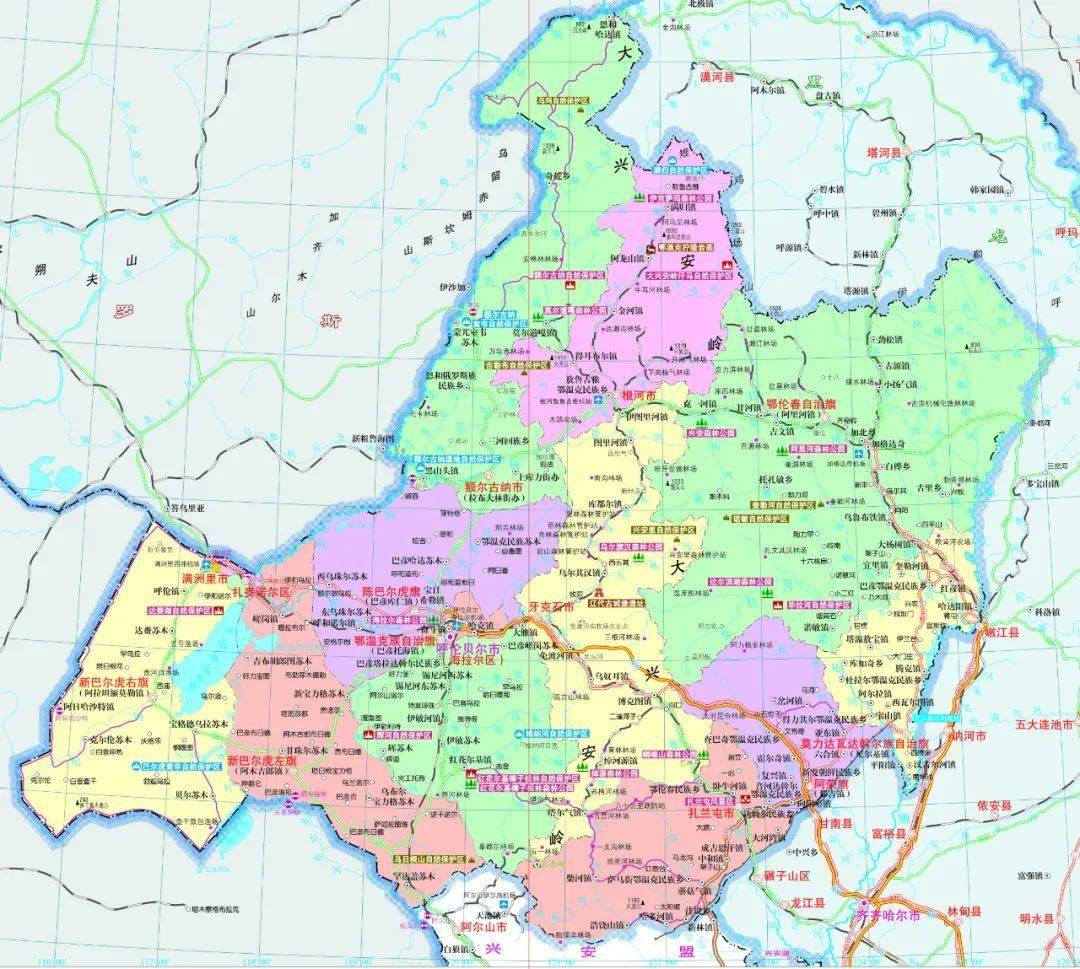 呼伦贝尔市总面积26.2万平方公里,相当于山东