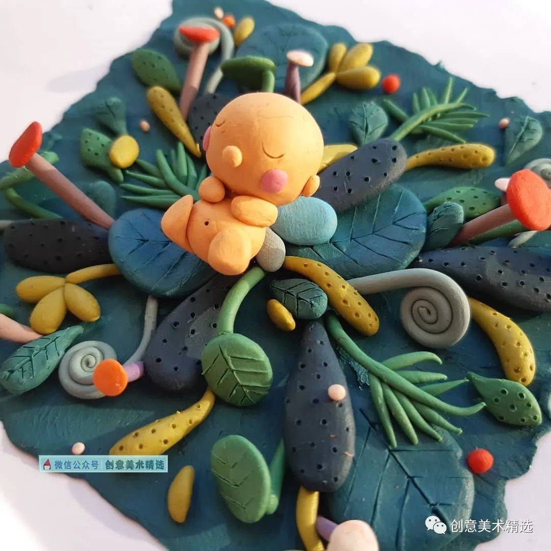 12张超可爱的插画风黏土作品带你走进孩子眼中的童话世界