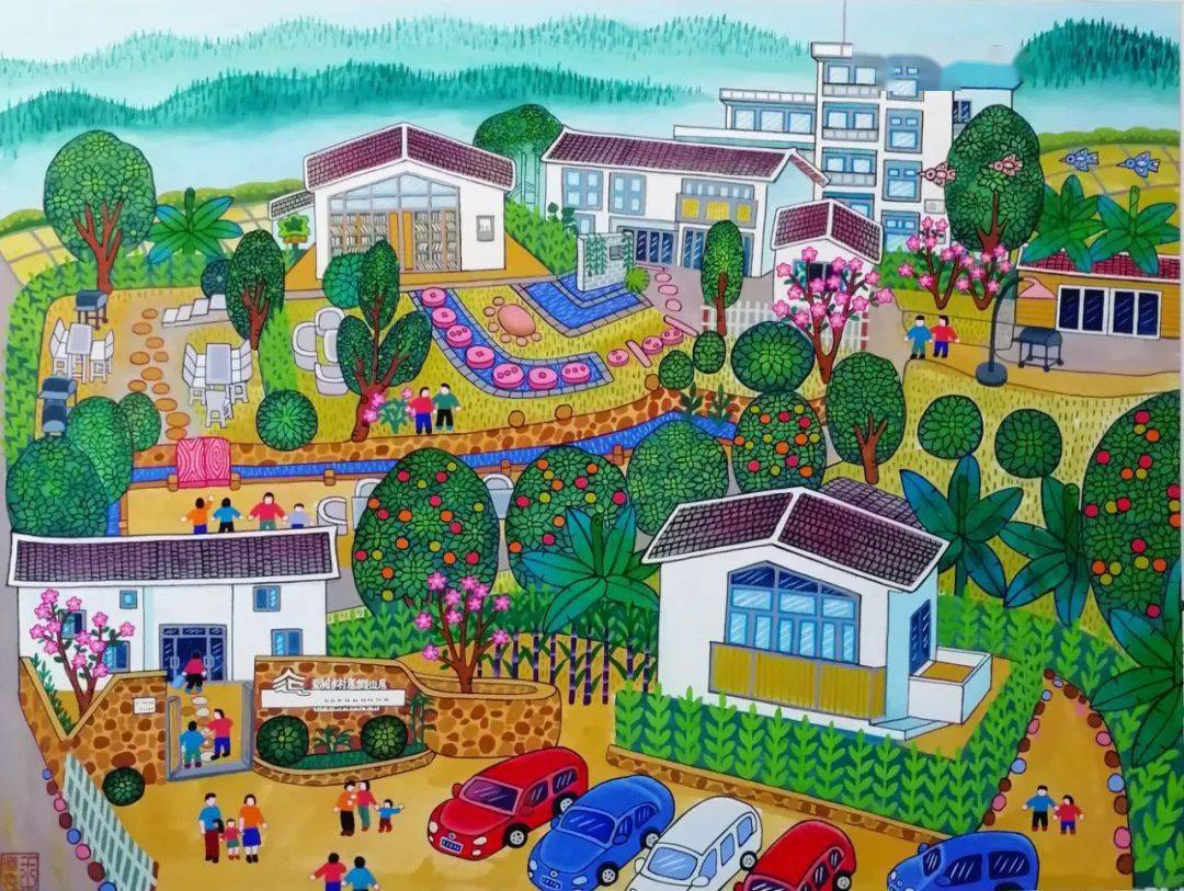 《爱树乡村度假山居》▲近日,龙门县文化广电旅游体育局举办了"农民画