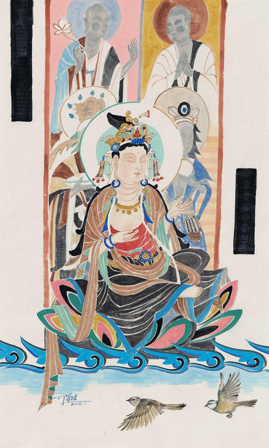 佳作| 观音菩萨——邓敬民佛像作品欣赏