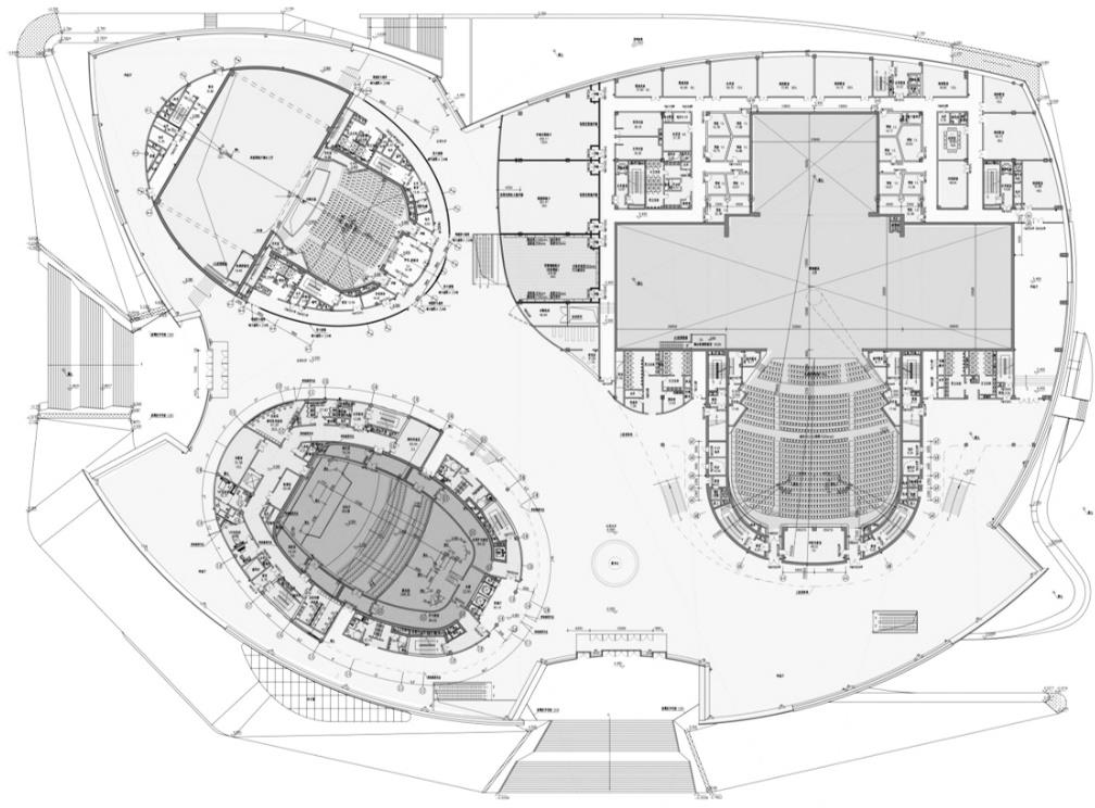 总平面图 一层平面图项目概况项目名称|郑州大剧院建设地点|河南