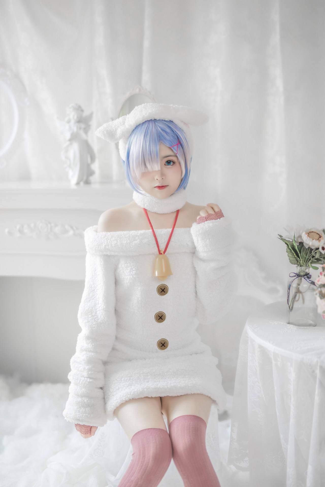 蕾姆小绵羊cosplay