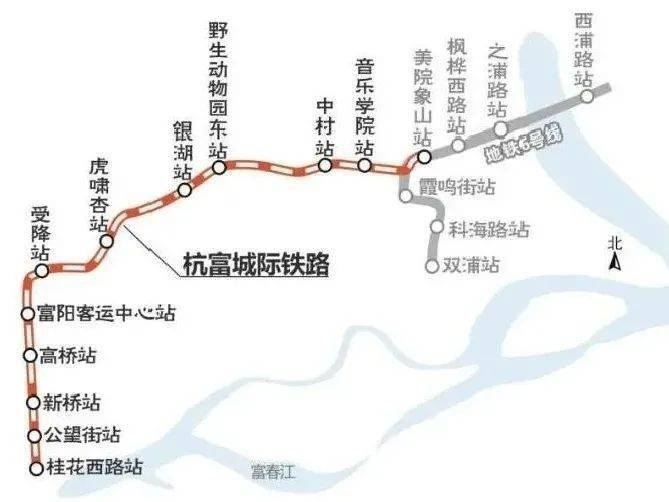 富阳区与主城区之间进入"地铁时代"意味着杭州10区将全面6号线一期和