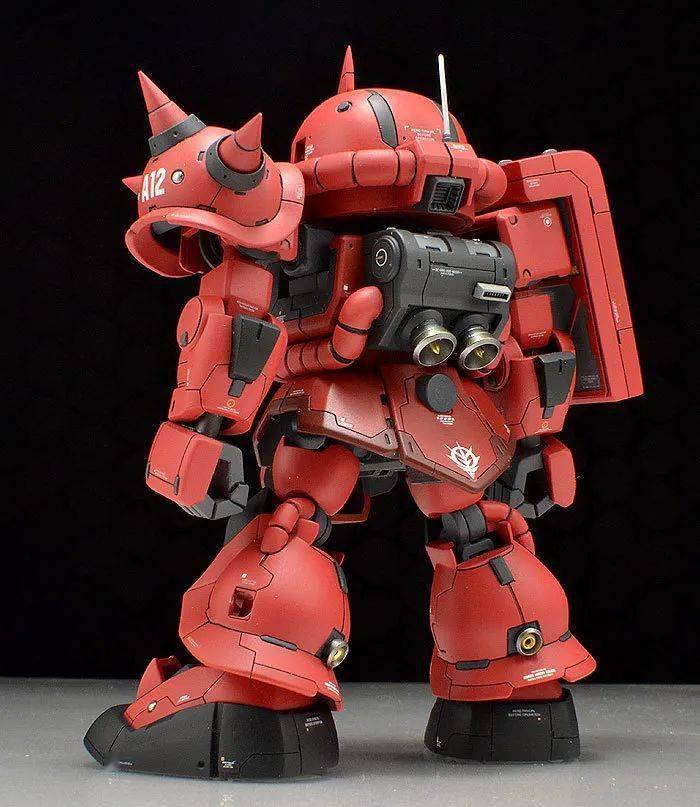 sdcs的刻线也能做到这种程度,夏亚红扎古制作