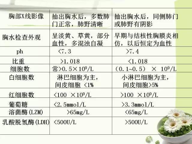 胸腔积液颜色与性质图片