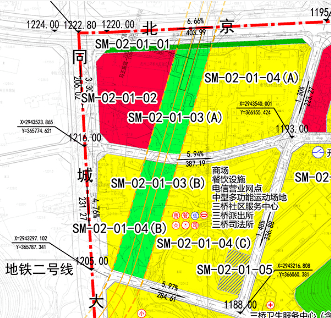 同在北京西路沿线,紧邻中铁地块,和尚坡水电九局地块,也迎来新的规划.