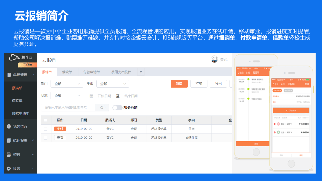 帮您了解金蝶云报销财务场景