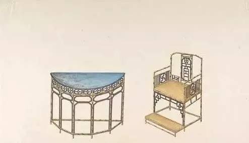 清代家具图片手绘图片