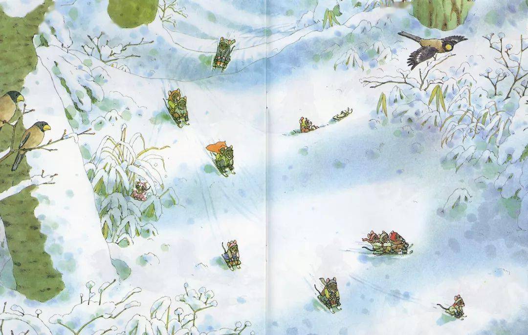 敏捷阳光睡前故事14只老鼠过冬天